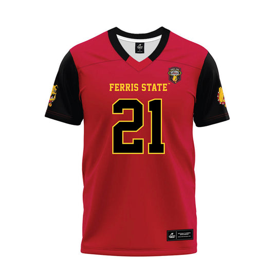 Ferris State - NCAA Football : Jaylen Vinton - National Champions Premium Football Jersey-0