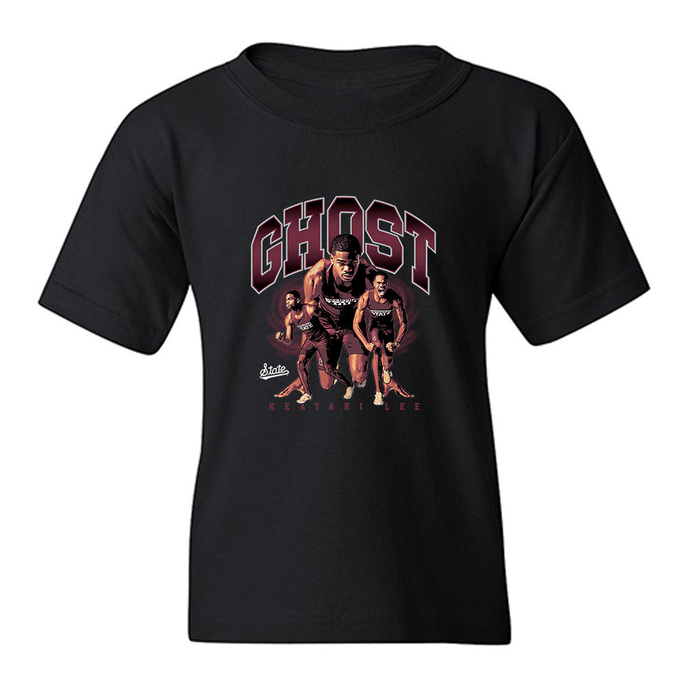 Mississippi State - NCAA Mens Track & Field : Keayari Thompson - Collage Youth T-Shirt-0