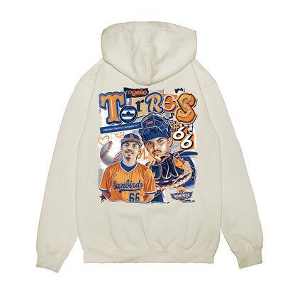 FPU - NCAA Baseball : Rogelio Torres - Cutout Collage Premium Hooded Sweatshirt-1