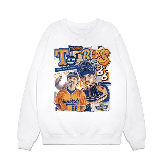 FPU - NCAA Baseball : Rogelio Torres - Cutout Collage Premium Crewneck Sweatshirt-0