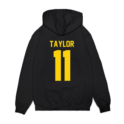 Delaware - NCAA Men's Basketball : Jayden Taylor - Vintage Shersey Premium Hooded Sweatshirt-1