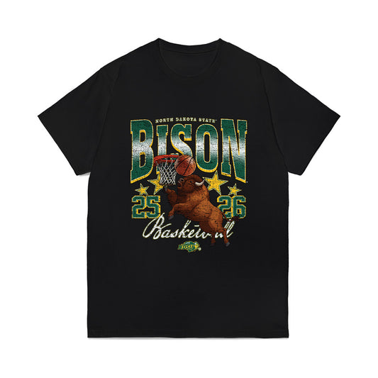 NDSU - NCAA Men's Basketball : Oliver Junker - Vintage Shersey Comfort Colors T-Shirt-0