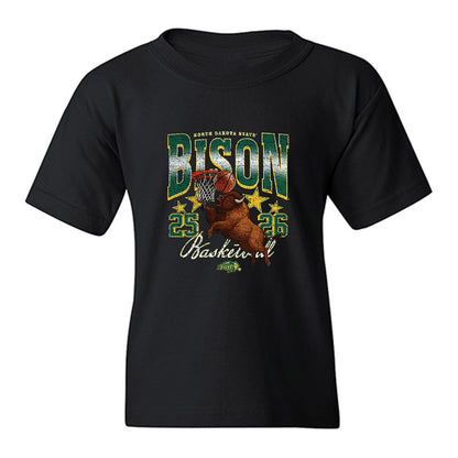 NDSU - NCAA Men's Basketball : Riley Saunders - Vintage Shersey Youth T-Shirt-0