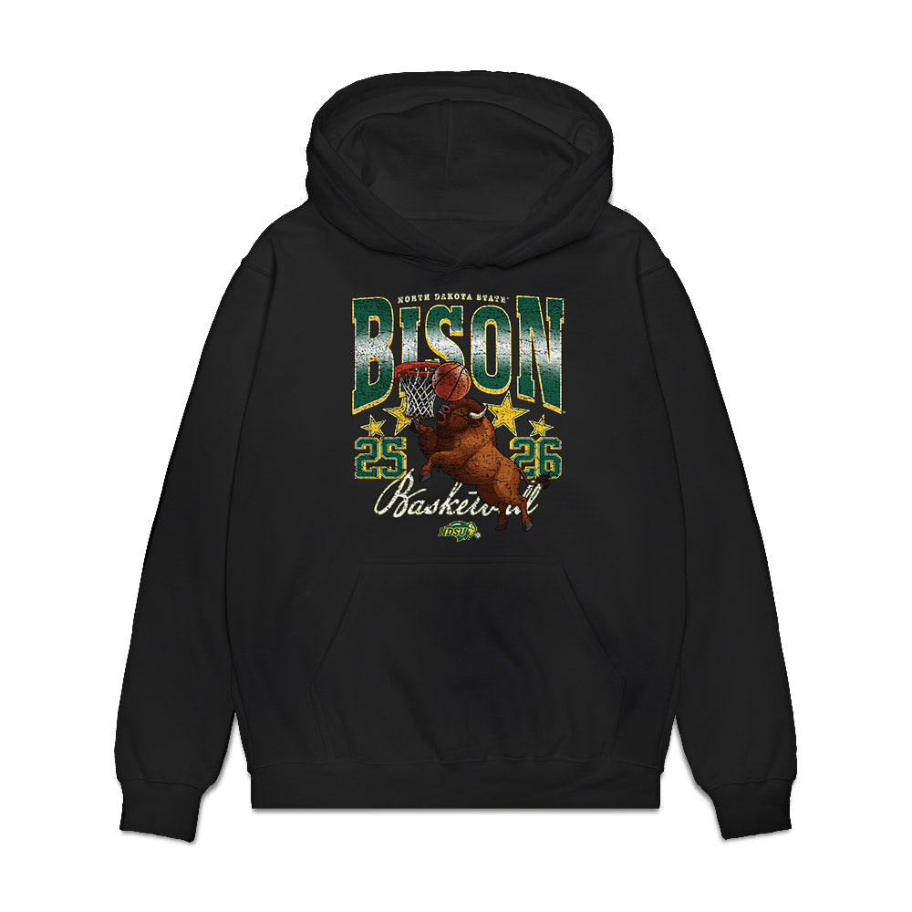 NDSU - NCAA Men's Basketball : Carson Smith - Vintage Shersey Premium Hooded Sweatshirt-0