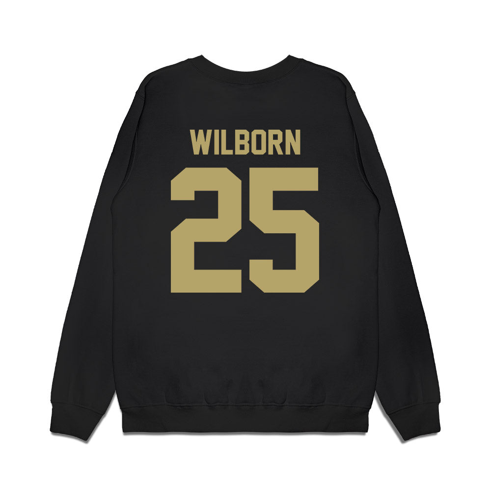 JMU - NCAA Men's Basketball : Eli Wilborn - Vintage Premium Crewneck Sweatshirt-1