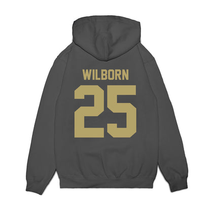 JMU - NCAA Men's Basketball : Eli Wilborn - Vintage Premium Hooded Sweatshirt-1