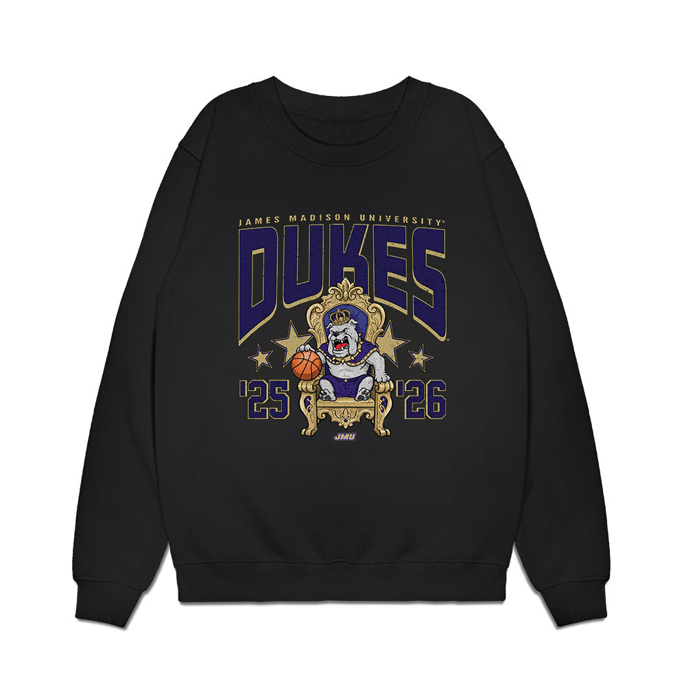 JMU - NCAA Men's Basketball : Cavan Reilly - Vintage Premium Crewneck Sweatshirt-0