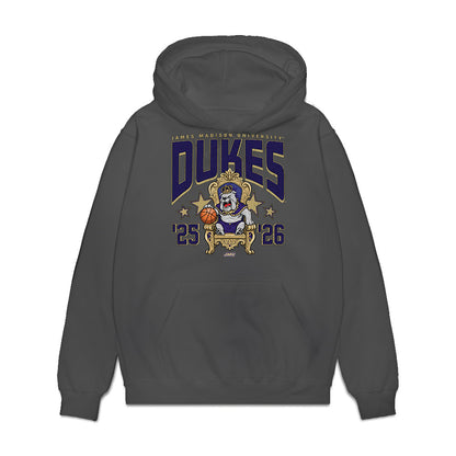 JMU - NCAA Men's Basketball : Eli Wilborn - Vintage Premium Hooded Sweatshirt-0