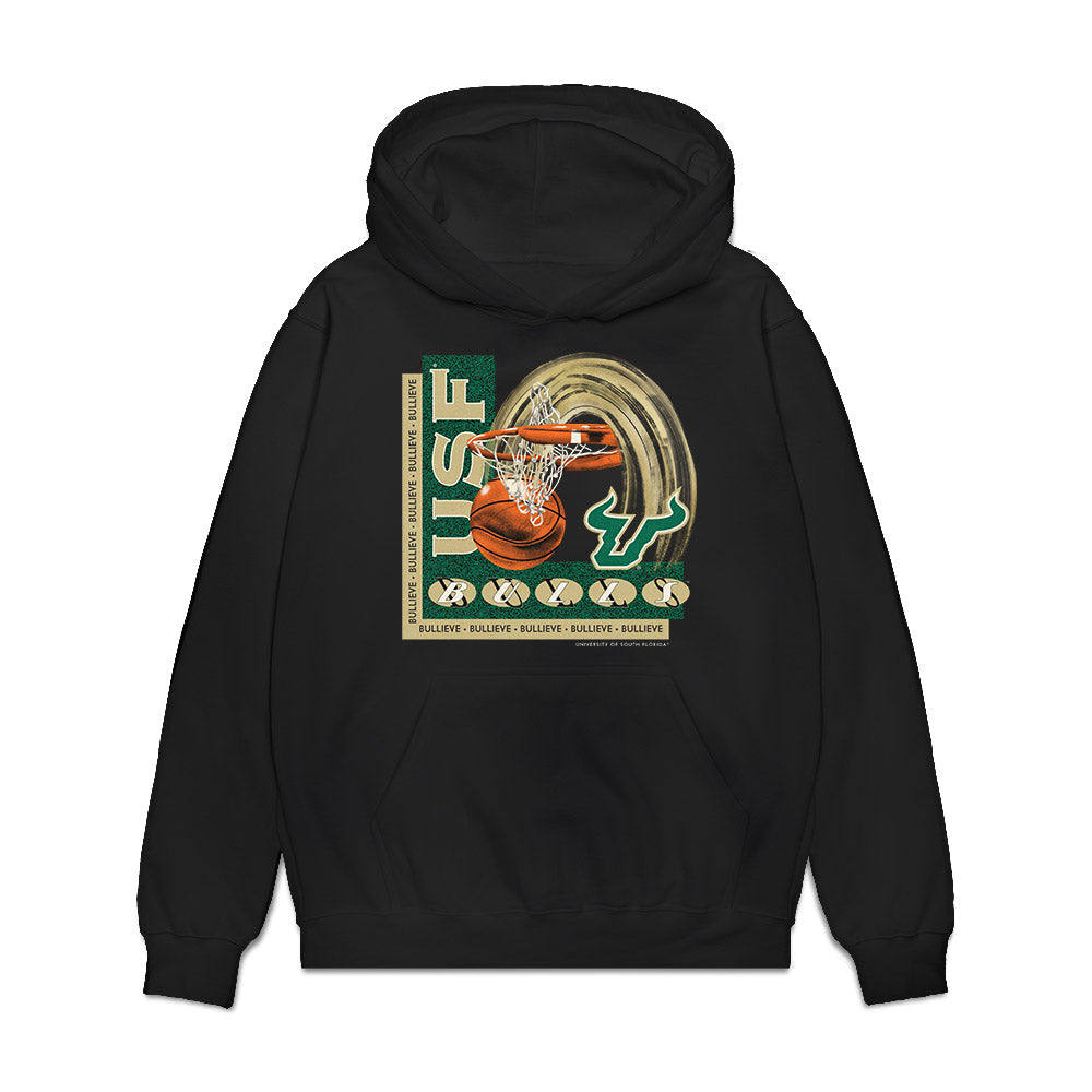 USF - NCAA Men's Basketball : Izaiyah Nelson - Vintage Premium Hooded Sweatshirt-0