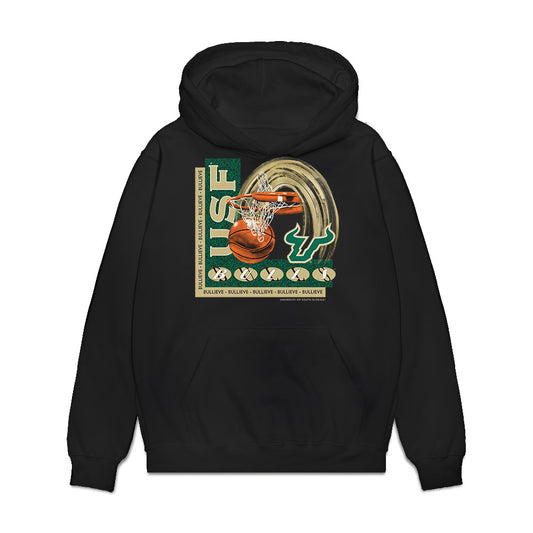 USF - NCAA Men's Basketball : Isaiah Jones - Vintage Premium Hooded Sweatshirt-0