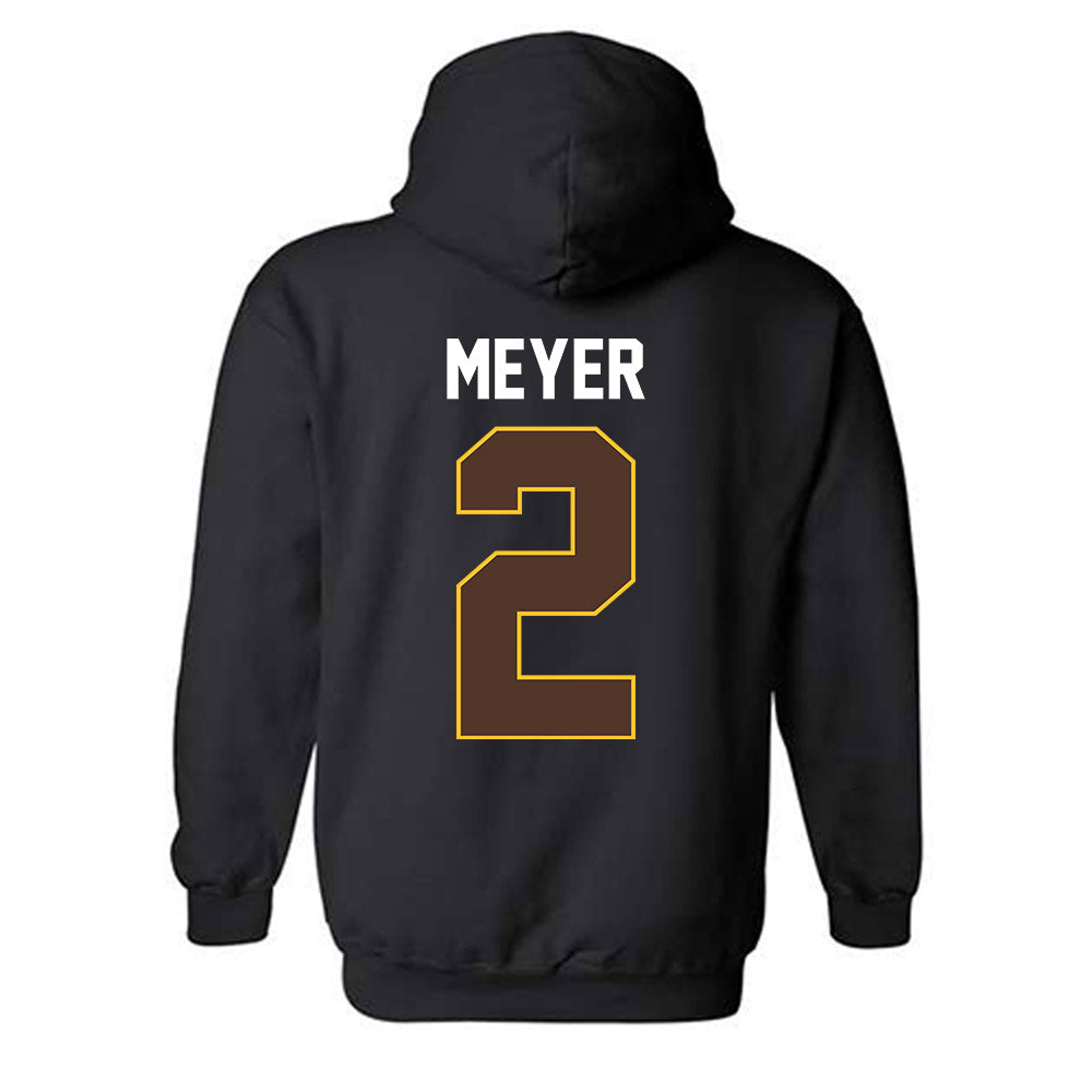 Wyoming - NCAA Men's Basketball : Nasir Meyer - Vintage Shersey Hooded Sweatshirt-1