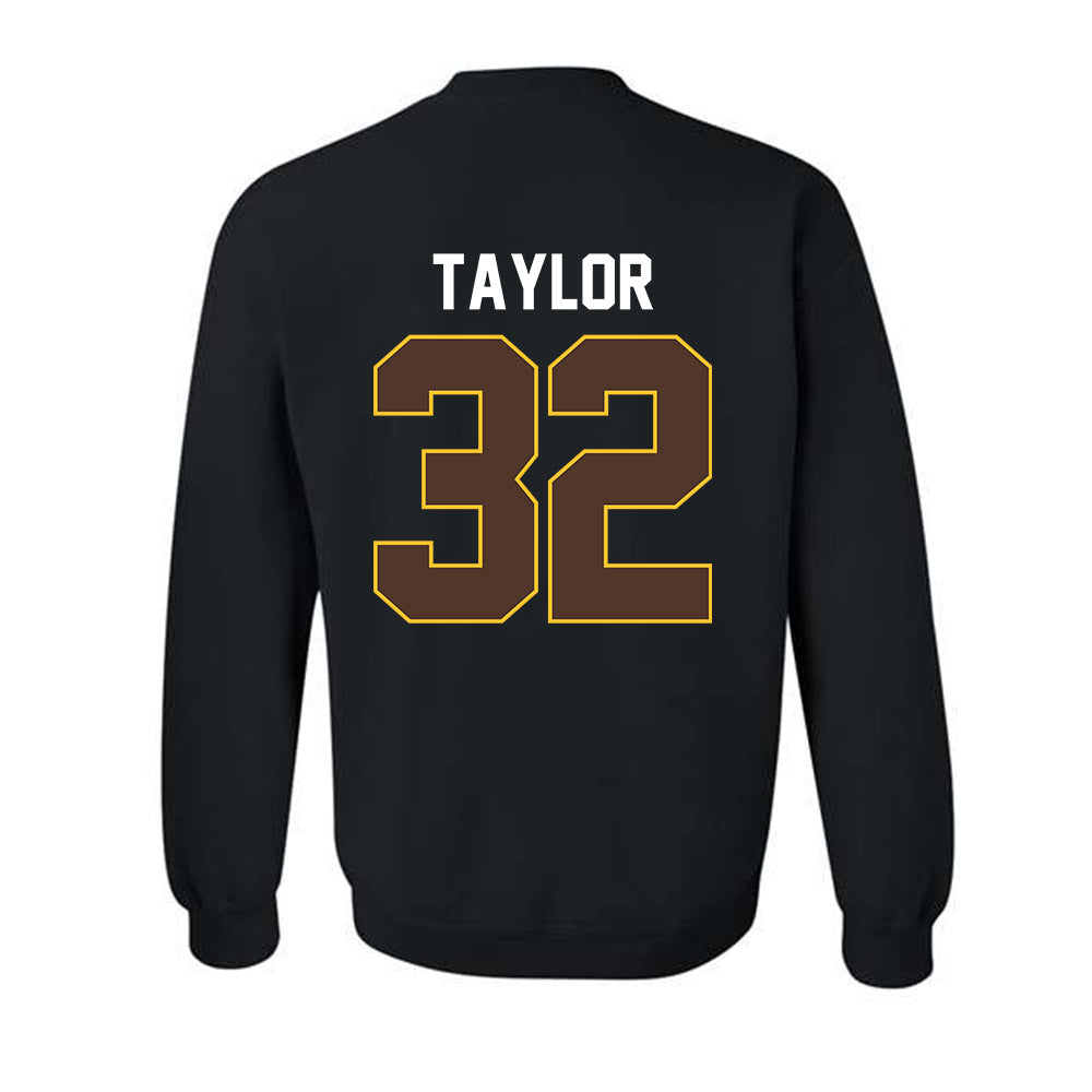 Wyoming - NCAA Men's Basketball : Talan Taylor - Vintage Shersey Crewneck Sweatshirt-1