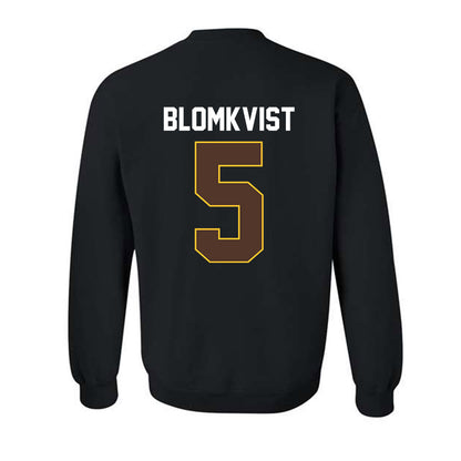 Wyoming - NCAA Women's Basketball : Liv Blomkvist - Vintage Shersey Crewneck Sweatshirt-1