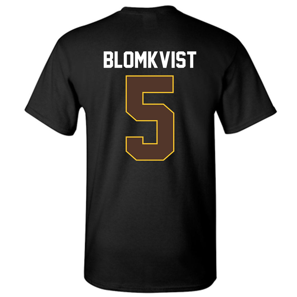Wyoming - NCAA Women's Basketball : Liv Blomkvist - Vintage Shersey T-Shirt-1