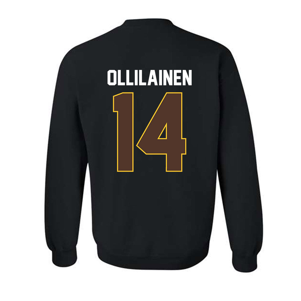 Wyoming - NCAA Women's Basketball : Kati Ollilainen - Vintage Shersey Crewneck Sweatshirt-1