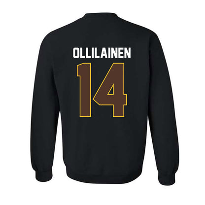 Wyoming - NCAA Women's Basketball : Kati Ollilainen - Vintage Shersey Crewneck Sweatshirt-1