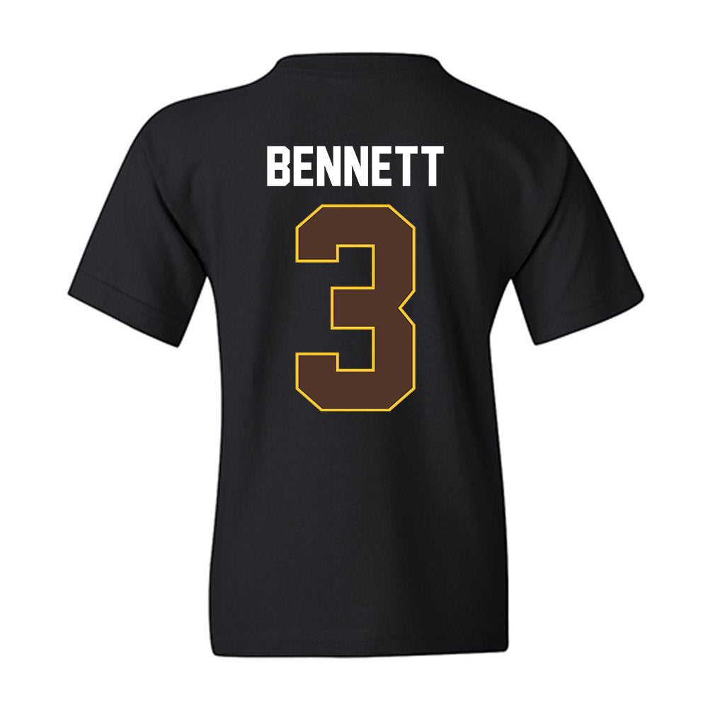 Wyoming - NCAA Men's Basketball : Khaden Bennett - Vintage Shersey Youth T-Shirt-1