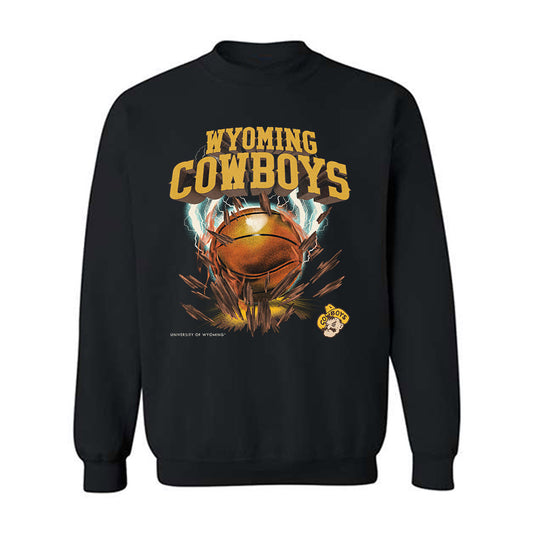 Wyoming - NCAA Men's Basketball : Canin Jefferson - Vintage Shersey Crewneck Sweatshirt-0
