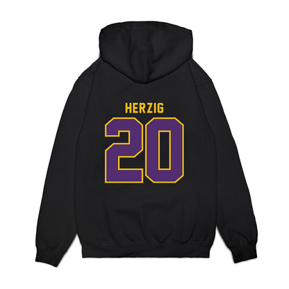 Minn. St. - NCAA Women's Basketball : Hannah Herzig - Vintage Shersey Premium Hooded Sweatshirt-1