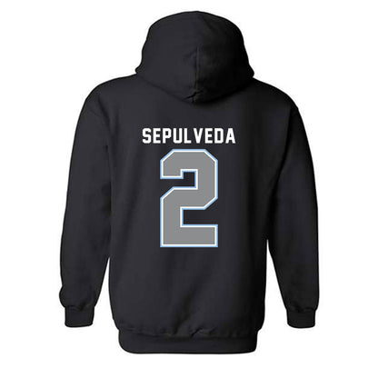 Old Dominion - NCAA Women's Basketball : Vanessa Rae Sepulveda - Vintage Shersey Hooded Sweatshirt-1