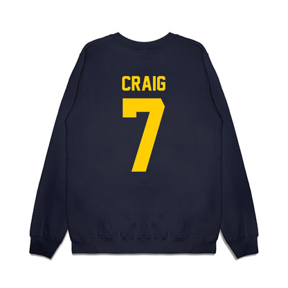 Toledo - NCAA Men's Basketball : Sean Craig - Vintage Shersey Premium Crewneck Sweatshirt-1