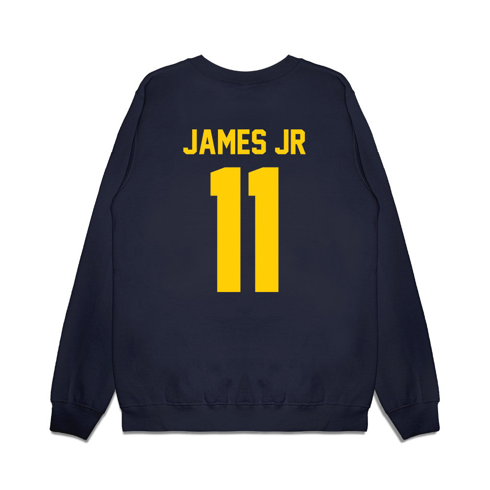 Toledo - NCAA Men's Basketball : Will James Jr - Vintage Shersey Premium Crewneck Sweatshirt-1