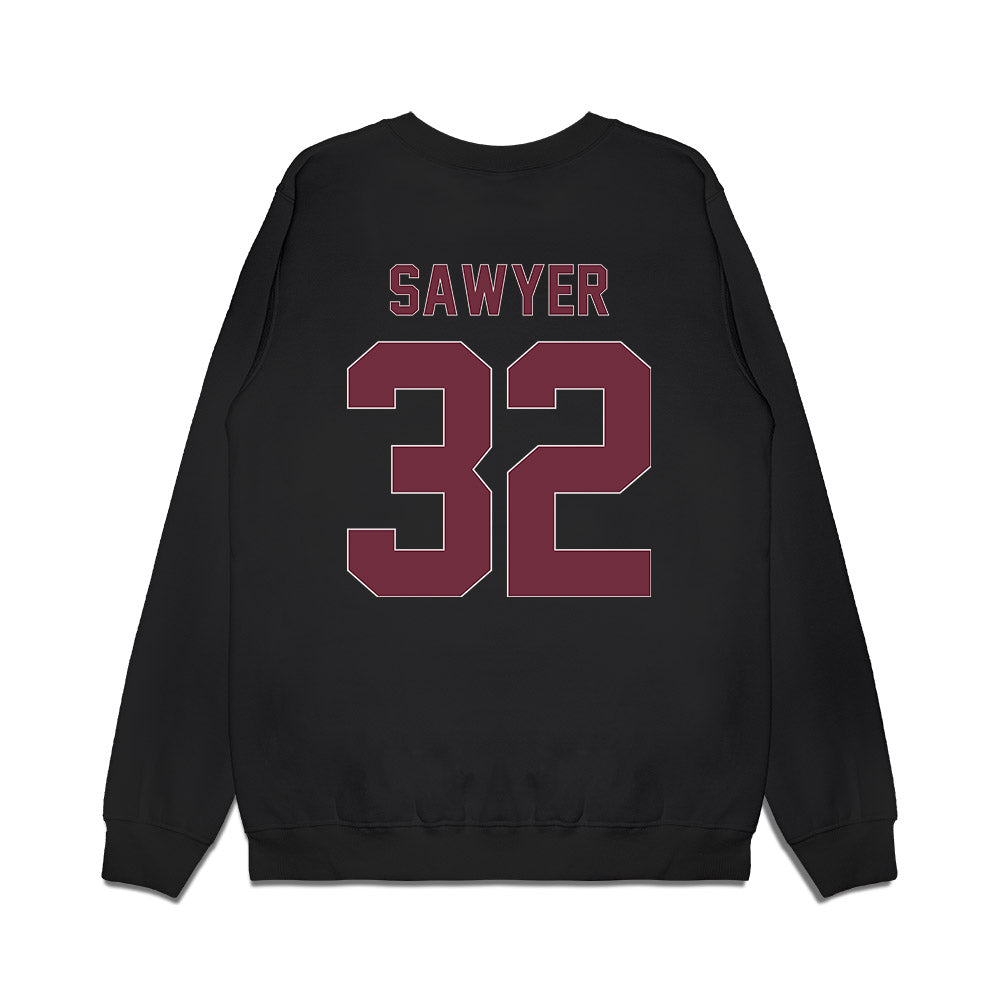 Montana - NCAA Men's Basketball : Te'Jon Sawyer - Vintage Premium Crewneck Sweatshirt-1