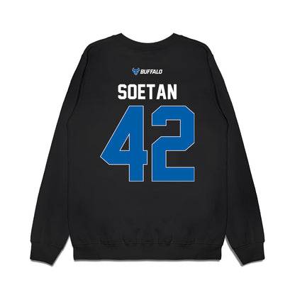 Buffalo - NCAA Women's Basketball : Oyinkansola Soetan - Vintage Basketball Premium Crewneck Sweatshirt-1