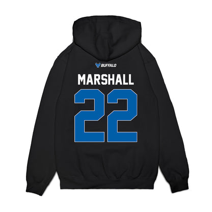 Buffalo - NCAA Women's Basketball : Jadeah Marshall - Vintage Basketball Premium Hooded Sweatshirt-1