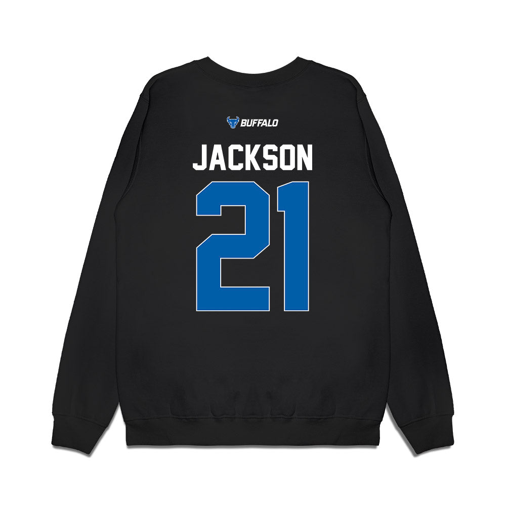 Buffalo - NCAA Women's Basketball : diann jackson - Vintage Basketball Premium Crewneck Sweatshirt-1
