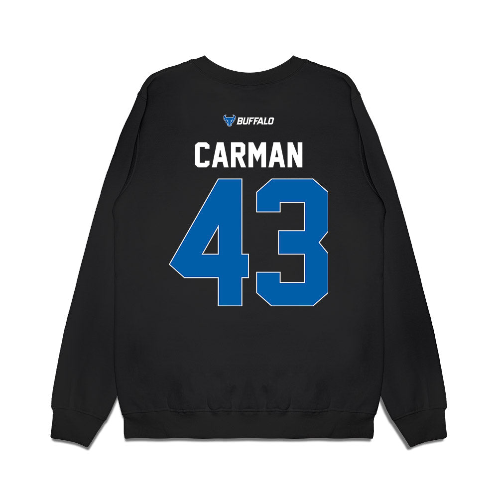 Buffalo - NCAA Women's Basketball : Ally Carman - Vintage Basketball Premium Crewneck Sweatshirt-1