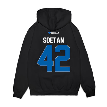 Buffalo - NCAA Women's Basketball : Oyinkansola Soetan - Vintage Basketball Premium Hooded Sweatshirt-1