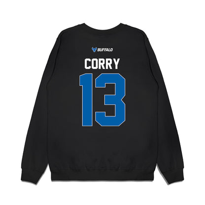 Buffalo - NCAA Women's Basketball : Ella Corry - Vintage Basketball Premium Crewneck Sweatshirt-1