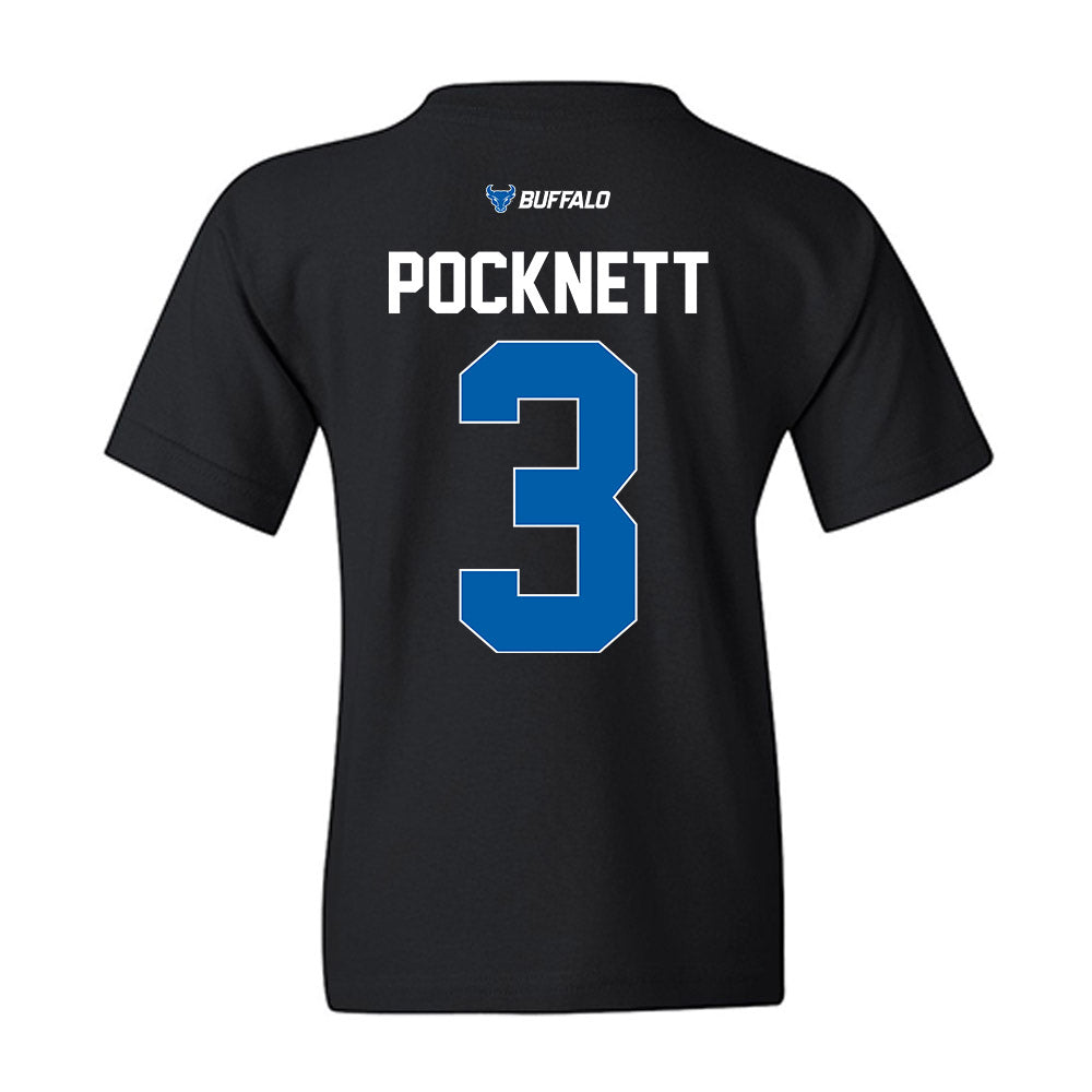 Buffalo - NCAA Men's Basketball : Mikhail Pocknett - Vintage Basketball Youth T-Shirt-1