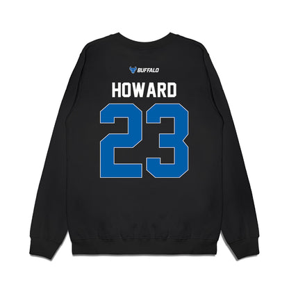 Buffalo - NCAA Women's Basketball : amber howard - Vintage Basketball Premium Crewneck Sweatshirt-1