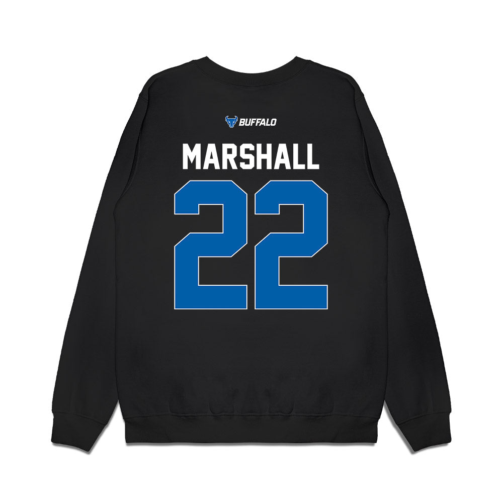 Buffalo - NCAA Women's Basketball : Jadeah Marshall - Vintage Basketball Premium Crewneck Sweatshirt-1
