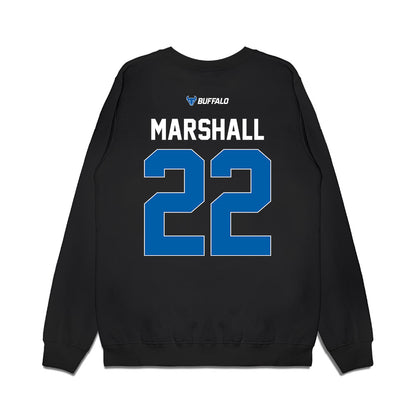 Buffalo - NCAA Women's Basketball : Jadeah Marshall - Vintage Basketball Premium Crewneck Sweatshirt-1