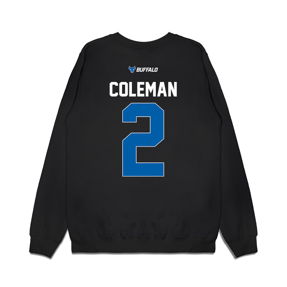 Buffalo - NCAA Women's Basketball : Anaya Coleman - Vintage Basketball Premium Crewneck Sweatshirt-1
