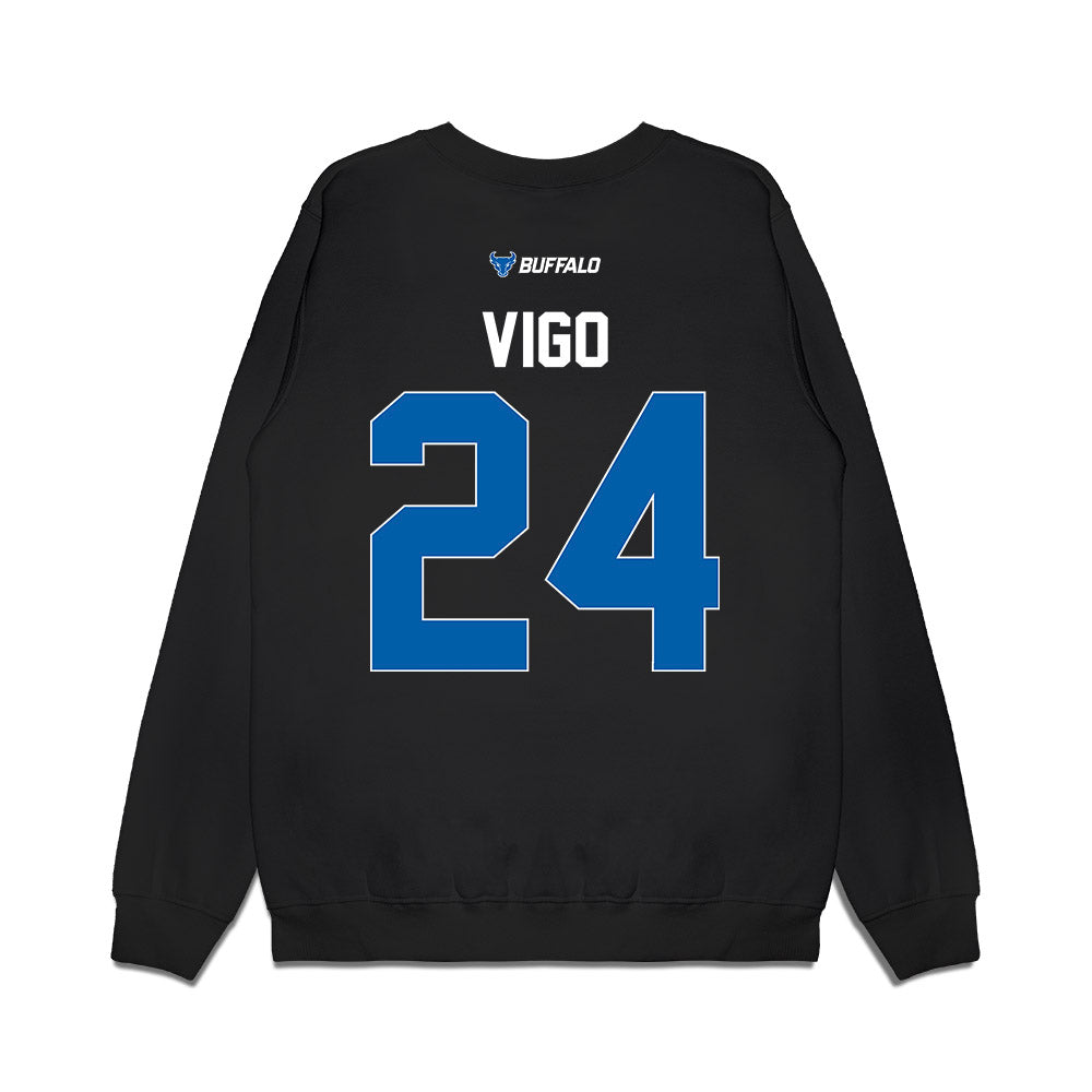 Buffalo - NCAA Men's Basketball : Jahrel Vigo - Vintage Basketball Premium Crewneck Sweatshirt-1