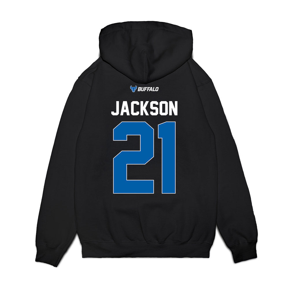 Buffalo - NCAA Women's Basketball : diann jackson - Vintage Basketball Premium Hooded Sweatshirt-1