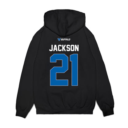 Buffalo - NCAA Women's Basketball : diann jackson - Vintage Basketball Premium Hooded Sweatshirt-1