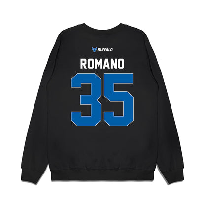 Buffalo - NCAA Men's Basketball : Evan Romano - Vintage Basketball Premium Crewneck Sweatshirt-1