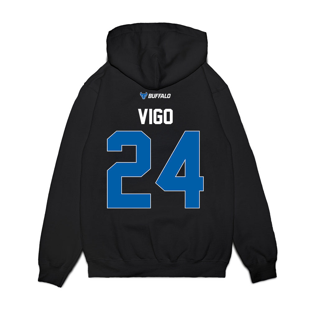 Buffalo - NCAA Men's Basketball : Jahrel Vigo - Vintage Basketball Premium Hooded Sweatshirt-1