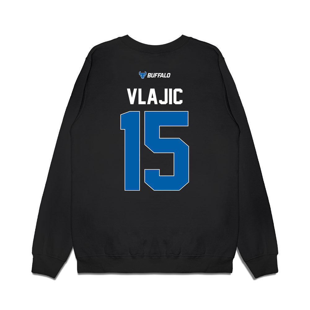 Buffalo - NCAA Men's Basketball : Aleksa Vlajic - Vintage Basketball Premium Crewneck Sweatshirt-1