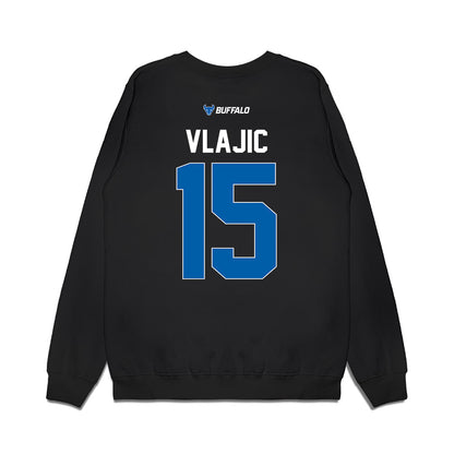 Buffalo - NCAA Men's Basketball : Aleksa Vlajic - Vintage Basketball Premium Crewneck Sweatshirt-1