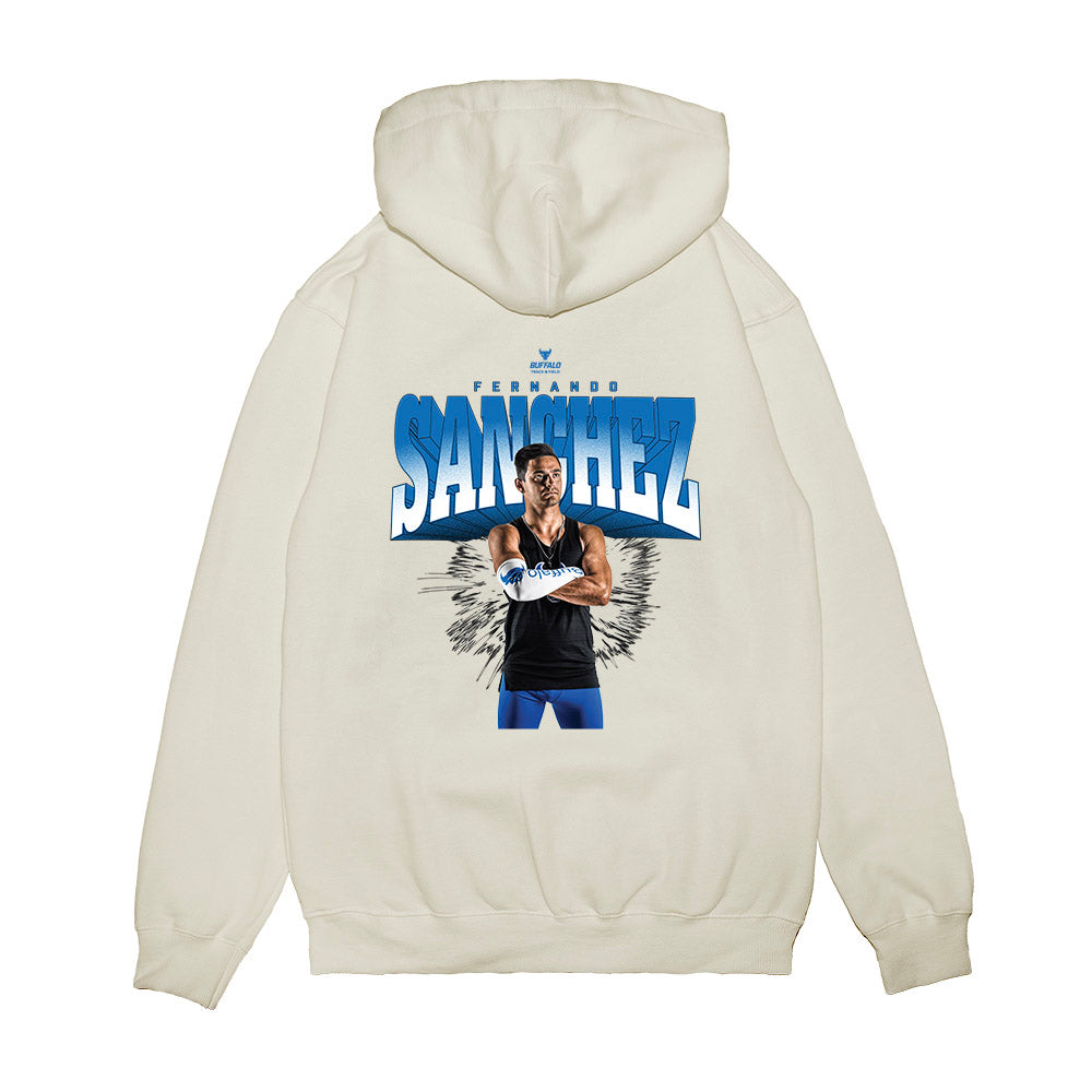 Buffalo - NCAA Men's Track & Field : Fernando Sanchez - Collage Premium Hooded Sweatshirt-1