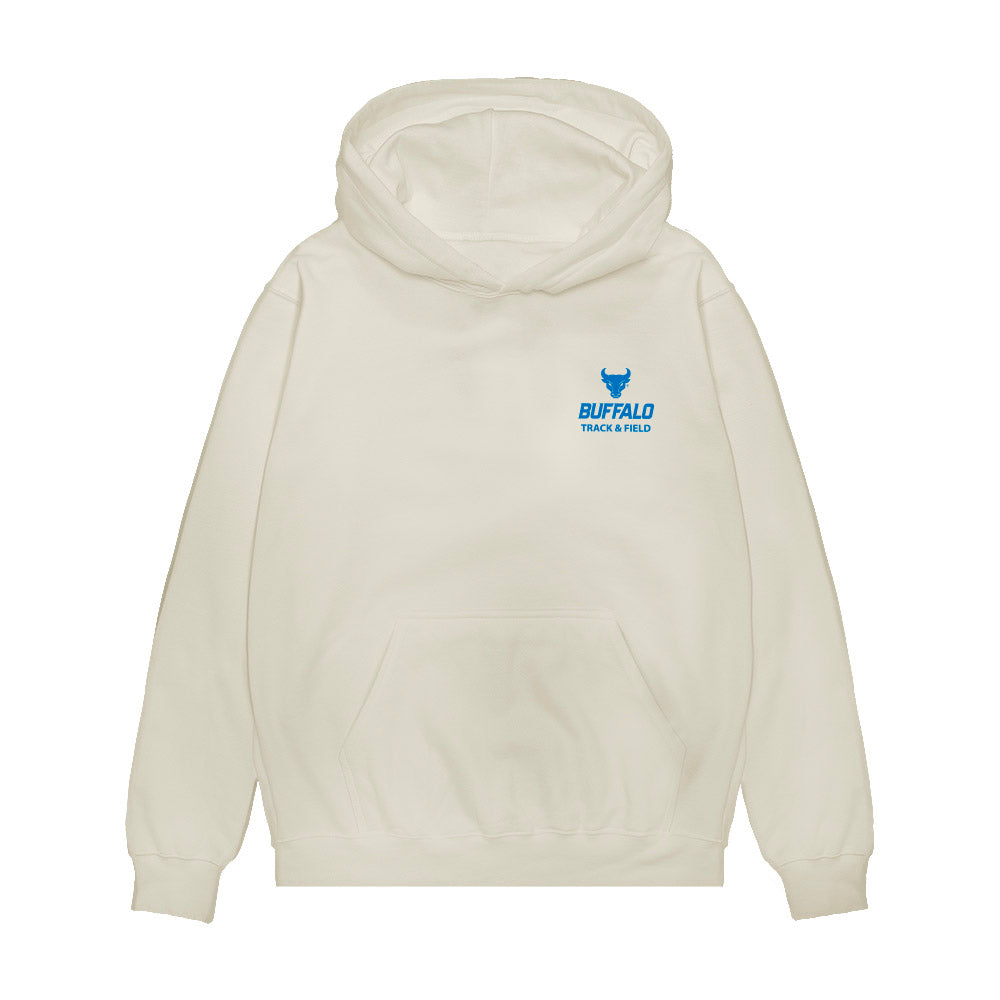 Buffalo - NCAA Men's Track & Field : Fernando Sanchez - Collage Premium Hooded Sweatshirt-0
