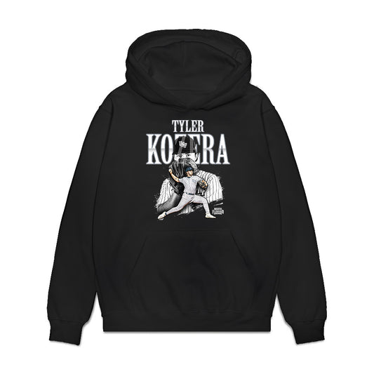 UNF - NCAA Baseball : Tyler Kozera - Collage Premium Hooded Sweatshirt-0