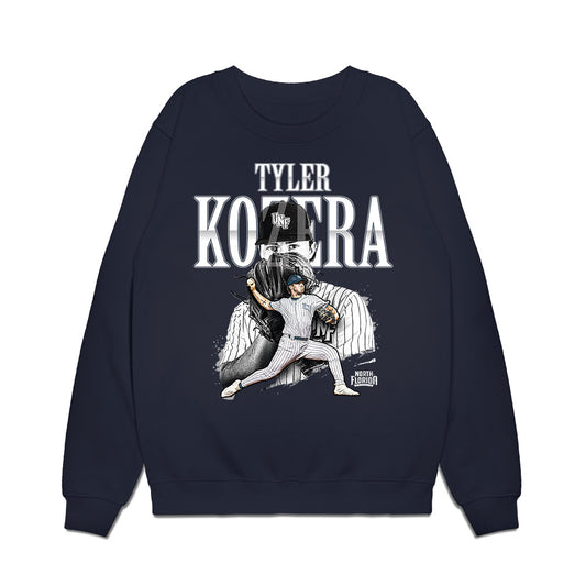 UNF - NCAA Baseball : Tyler Kozera - Collage Premium Crewneck Sweatshirt-0