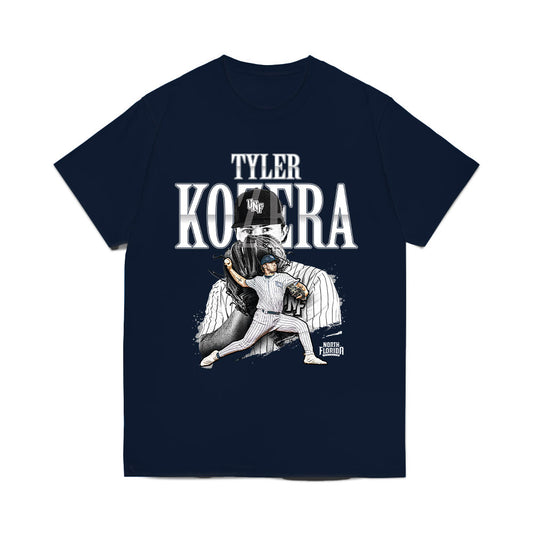 UNF - NCAA Baseball : Tyler Kozera - Collage Comfort Colors T-Shirt-0